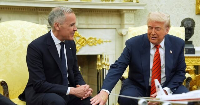 Carney dice que Canadá "no está a la venta, no estará a la venta, nunca" en la reunión de la Ovala Oval con Trump
