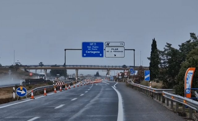El túnel Pilar de la Horadada permanece cerrado a medida que continúan las reparaciones
