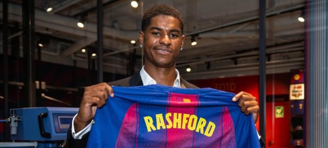 El éxodo británico de España continúa mientras el Sign de Barcelona Manchester United y la estrella de Inglaterra Marcus Rashford
