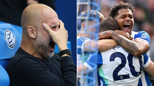 Brighton 2 Man City 1: Sensational Seagulls Snatch Starch Half Comeback Vive para enviar a Guardiola & Co a la mitad inferior
