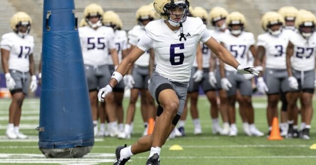 El esquinero de primer año de Husky, Dylan Robinson, brilla en ausencia de Veteran
