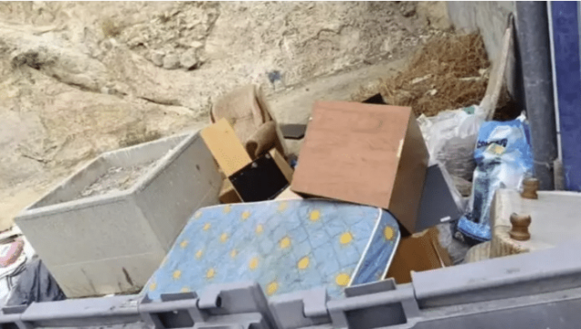 Atrapado en el acto en el centro de Orihuela: multa de € 800 por vertido ilegal
