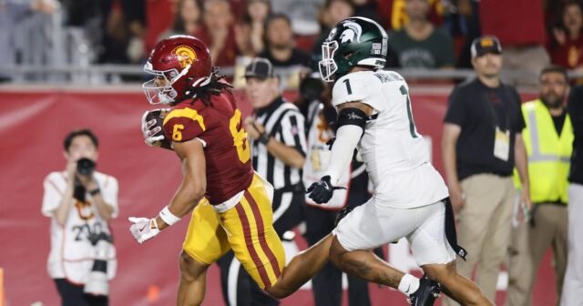 Makai Lemon y USC derrotan al estado de Michigan para permanecer invicto
