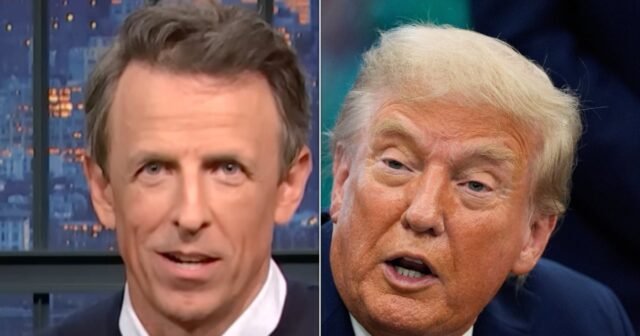 Seth Meyers asa a los triunfadores sobre este comentario 'muy extraño' en la televisión en vivo
