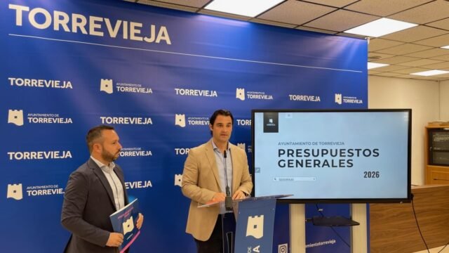 Torrevieja aprueba un presupuesto récord de 187,7 millones de euros para 2026
